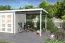 Dachanbau für das Gartenhaus G264 Carbongrau - 28 mm Blockbohlen, Grundfläche: 4,75 m², Pultdach