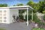Dachanbau für das Gartenhaus G264 Lichtgrau - 28 mm Blockbohlen, Grundfläche: 5,97 m², Pultdach