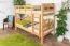 Etagenbett 90 x 190 cm für Erwachsene "Easy Premium Line" K17/n, Buche Massivholz Natur lackiert, teilbar