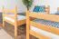 Etagenbett 90 x 190 cm für Erwachsene "Easy Premium Line" K17/n, Buche Massivholz Natur lackiert, teilbar