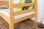Etagenbett 90 x 200 cm für Erwachsene "Easy Premium Line" K17/n, Buche Massivholz Natur lackiert, teilbar