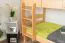 Etagenbett 90 x 200 cm für Erwachsene "Easy Premium Line" K17/n, Buche Massivholz Natur lackiert, teilbar