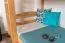 Etagenbett / Stockbett 90 x 200 cm "Easy Premium Line" K17/n, Buche Massivholz Natur lackiert, teilbar