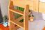Etagenbett / Stockbett 90 x 200 cm für Kinder "Easy Premium Line" K17/n inkl. 2 Schubladen und 2 Abdeckblenden, Buche Massivholz Natur lackiert, teilbar