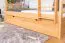 Etagenbett 90 x 200 cm für Erwachsene "Easy Premium Line" K17/n inkl. Liegeplatz und 2 Abdeckblenden, Buche Massivholz Natur lackiert, teilbar
