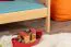Kinder- Etagenbett / Stockbett "Easy Premium Line" K18/n, Kopfteil mit Löchern, Buche Vollholz massiv Natur - 90 x 190 cm, (L x B) teilbar