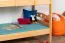 Kinder- Etagenbett / Stockbett "Easy Premium Line" K18/n, Kopfteil mit Löchern, Buche Vollholz massiv Natur - 90 x 190 cm, (L x B) teilbar
