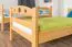 Etagenbett für Erwachsene "Easy Premium Line" K19/n, Kopf- und Fußteil mit Löchern, Buche Vollholz massiv Natur - 90 x 190 cm (B x L), teilbar