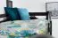 Hochbett 90 x 200 cm, "Easy Premium Line" K22/n, Buche Massivholz Schokobraun, teilbar