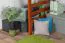 Hochbett 90 x 190 cm, "Easy Premium Line" K22/n, Buche Massivholz kirschfarben, teilbar