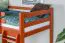Hochbett 90 x 190 cm, "Easy Premium Line" K22/n, Buche Massivholz kirschfarben, teilbar