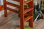 Hochbett 90 x 190 cm, "Easy Premium Line" K22/n, Buche Massivholz kirschfarben, teilbar