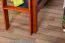 Hochbett 120 x 200 cm "Easy Premium Line" K23/n, Buche Massivholz Kirschfarben lackiert, teilbar