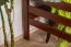 Hochbett 120 x 200 cm "Easy Premium Line" K23/n, Buche Massivholz Dunkelbraun lackiert, teilbar
