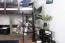 Hochbett 120 x 200 cm "Easy Premium Line" K23/n, Buche Massivholz Schokobraun lackiert, teilbar