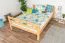 Hochbett 140 x 200 cm für Erwachsene "Easy Premium Line" K23/n, Buche Massivholz Natur lackiert, teilbar