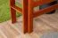 Hochbett 140 x 200 cm "Easy Premium Line" K23/n, Buche Massivholz Kirschfarben lackiert, teilbar