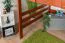 Hochbett 140 x 200 cm "Easy Premium Line" K23/n, Buche Massivholz Kirschfarben lackiert, teilbar
