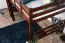 Hochbett 160 x 200 cm "Easy Premium Line" K23/n, Buche Massivholz Dunkelbraun lackiert, teilbar