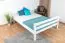 Hochbett 140 x 190 cm "Easy Premium Line" K23/n, Buche Massivholz weiß lackiert, teilbar