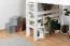 Hochbett 160 x 200 cm "Easy Premium Line" K23/n, Buche Massivholz weiß lackiert, teilbar
