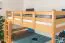 Etagenbett / Stockbett 120 x 200 cm "Easy Premium Line" K24/n, Kopf- und Fußteil gerade, Buche Massivholz Natur lackiert, teilbar