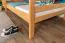 Etagenbett / Stockbett 120 x 200 cm "Easy Premium Line" K24/n, Kopf- und Fußteil gerade, Buche Massivholz Natur lackiert, teilbar