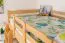 Etagenbett 120 x 200 cm für Erwachsene "Easy Premium Line" K24/n, Kopf- und Fußteil gerade, Buche Massivholz Natur lackiert, teilbar