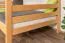 Stockbett 120 x 200 cm für Erwachsene "Easy Premium Line" K24/n, Kopf- und Fußteil gerade, Buche Massivholz Natur lackiert, teilbar
