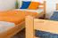 Etagenbett / Stockbett 120 x 200 cm "Easy Premium Line" K24/n, Kopf- und Fußteil gerade, Buche Massivholz Natur lackiert, teilbar