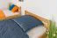 Stockbett 120 x 190 cm für Erwachsene "Easy Premium Line" K24/n, Kopf- und Fußteil gerade, Buche Massivholz Natur lackiert, teilbar