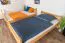 Stockbett 120 x 200 cm für Erwachsene "Easy Premium Line" K24/n, Kopf- und Fußteil gerade, Buche Massivholz Natur lackiert, teilbar