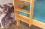 Etagenbett / Stockbett 140 x 200 cm "Easy Premium Line" K24/n, Kopf- und Fußteil gerade, Buche Massivholz Natur lackiert, teilbar