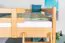 Stockbett 160 x 190 cm für Erwachsene "Easy Premium Line" K24/n, Kopf- und Fußteil gerade, Buche Massivholz Natur lackiert, teilbar