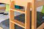 Stockbett 160 x 190 cm für Erwachsene "Easy Premium Line" K24/n, Kopf- und Fußteil gerade, Buche Massivholz Natur lackiert, teilbar