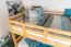 Etagenbett / Stockbett 160 x 190 cm "Easy Premium Line" K24/n, Kopf- und Fußteil gerade, Buche Massivholz Natur lackiert, teilbar