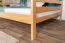 Etagenbett / Stockbett 160 x 200 cm "Easy Premium Line" K24/n, Kopf- und Fußteil gerade, Buche Massivholz Natur lackiert, teilbar