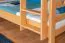 Etagenbett / Kinderbett / Stockbett mit Rutsche 80 x 190 cm, Buche Massivholz Natur lackiert, teilbar in zwei Einzelbetten, "Easy Premium Line" K26/n
