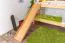 Stockbett mit Rutsche 80 x 200 cm, Buche Massivholz Natur lackiert, umbaubar in zwei Einzelbetten, "Easy Premium Line" K26/n