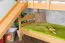 Stockbett mit Rutsche 80 x 200 cm, Buche Massivholz Natur lackiert, umbaubar in zwei Einzelbetten, "Easy Premium Line" K26/n