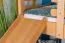 Etagenbett / Kinderbett / Stockbett mit Rutsche 80 x 190 cm, Buche Massivholz Natur lackiert, teilbar in zwei Einzelbetten, "Easy Premium Line" K28/n