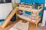 Etagenbett / Kinderbett / Stockbett mit Rutsche 80 x 190 cm, Buche Massivholz Natur lackiert, teilbar in zwei Einzelbetten, "Easy Premium Line" K28/n