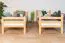 Etagenbett / Kinderbett / Stockbett mit Rutsche 80 x 190 cm, Buche Massivholz Natur lackiert, teilbar in zwei Einzelbetten, "Easy Premium Line" K28/n