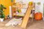 Stockbett mit Rutsche 80 x 200 cm, Buche Massivholz Natur lackiert, umbaubar in zwei Einzelbetten, "Easy Premium Line" K29/n