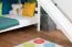 Weißes Etagenbett mit Rutsche 90 x 200 cm, Buche Massivholz Weiß lackiert, teilbar in zwei Einzelbetten, "Easy Premium Line" K29/n