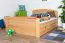 Jugendbett "Easy Premium Line" K7 inkl. 2 Schubladen und 1 Abdeckblende, 140 x 200 cm Buche Vollholz massiv Natur