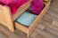 Jugendbett "Easy Premium Line" K7 inkl. 2 Schubladen und 1 Abdeckblende, 140 x 200 cm Buche Vollholz massiv Natur