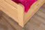 Jugendbett "Easy Premium Line" K7 inkl. 2 Schubladen und 1 Abdeckblende, 140 x 200 cm Buche Vollholz massiv Natur