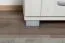 Garderobenschrank schmal, Farbe: Eiche Weiß - 209 x 50 x 37 cm (H x B x T)