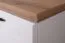 Sitzbank mit Stauraum / Schuhschrank Cuenca 09, Farbe: Eiche / Weiß - Abmessungen: 60 x 60 x 39 cm (H x B x T)